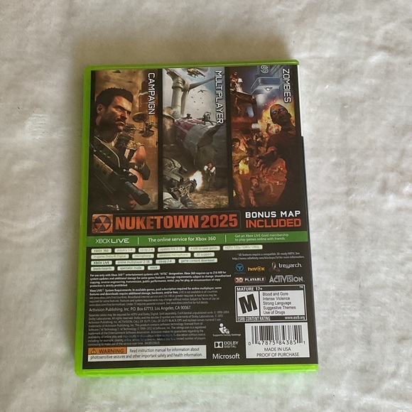 Call of Duty: Black Ops II for Xbox 360 - Neon Green Case - Picture 2 of 3